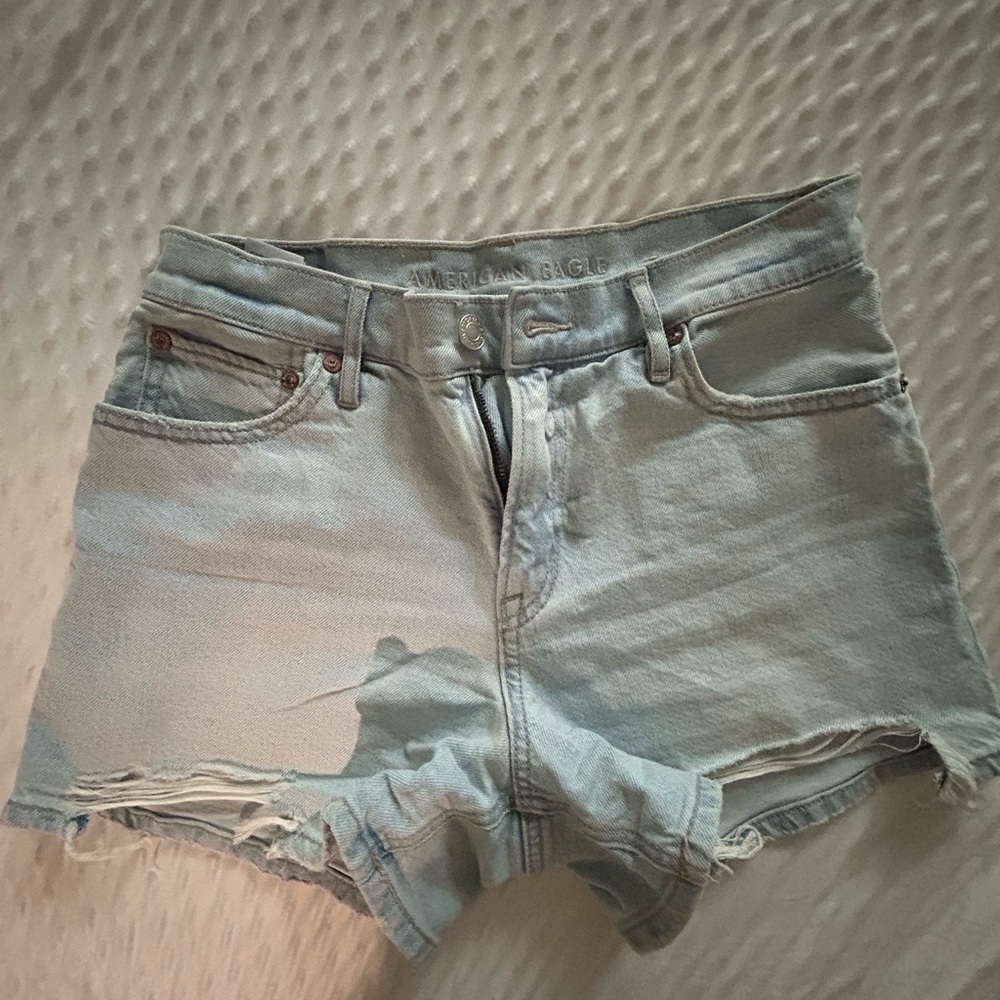 American Age Women's Light Blue Jean Shorts
